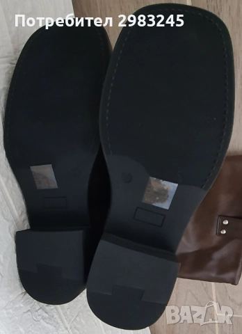 Дамски тъмнокафяви ботуши, снимка 9 - Дамски ботуши - 52796903