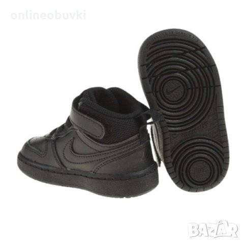 НАМАЛЕНИЕ!!!Високи бебешки спортни обувки NIKE COURT BOROUGH Черно, снимка 5 - Бебешки обувки - 34155922