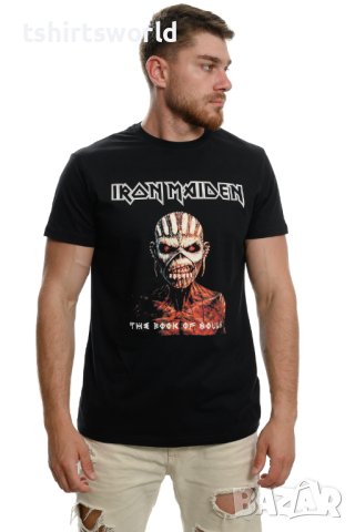 Нова тениска с дигитален печат на музикалната група IRON MAIDEN - The Book of Souls С ГРЪБ