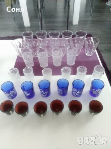 Стъклени сервизи , чаши