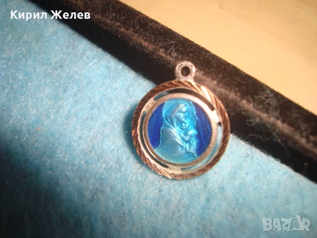 СТАРА ПОСРЕБРЕНА ЕМАЙЛИРАНА РИМОКАТОЛИЧЕСКА ИКОНКА 20658