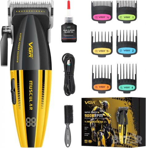 Професионална машинка за подстригване VGR V-285, снимка 3 - Тримери - 52093541