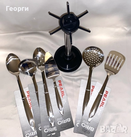 Комплект прибори за готвене и сервиране на стойка., снимка 4 - Прибори за хранене, готвене и сервиране - 52192976