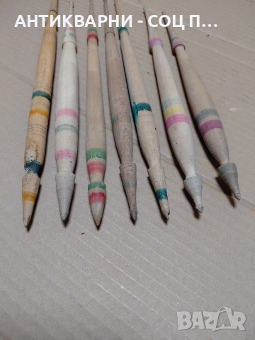 Комплект Соц Стари Вретена За Прежда. НОМЕР 1653., снимка 7 - Антикварни и старинни предмети - 54072797