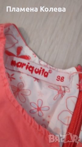 Рокля 98 Mariquita, снимка 2 - Детски рокли и поли - 37266065