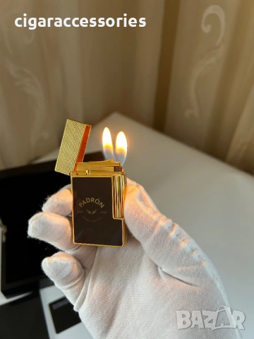 S.T. Dupont Ligne 2 Padron – запалка с два пламъка, снимка 4 - Запалки - 53215473