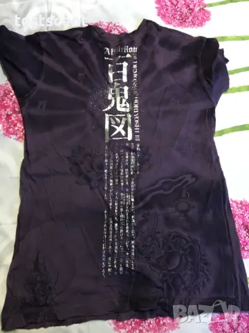 Мъжка тениска Affliction Heroes & Demons HORIYOSHI TAISHAKU S Small Purple, снимка 2 - Тениски - 25983107