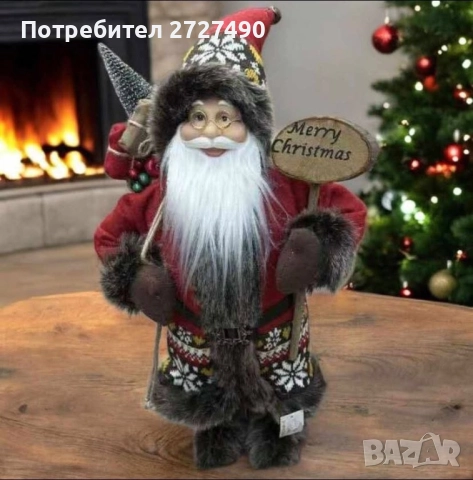 Коледен Декоративен Дядо Коледа, снимка 2 - Декорация за дома - 52401705