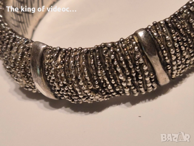 Сребърна дамска гривна , снимка 4 - Гривни - 52835922