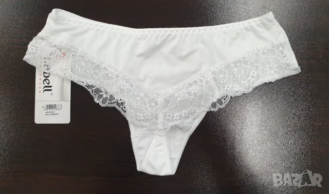 Бели прашки с дантела марка Babell - L, снимка 4 - Бельо - 25567086