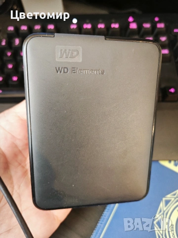Външен хард диск WD Elements 2TB 2.5" USB 3.0/ 100% Health/ Работил е 32дни, снимка 4 - Твърди дискове - 53883106