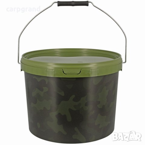 Кофа за риболов NGT CAMO 10 литра Round Bucket, снимка 2 - Стръв и захранки - 31209996