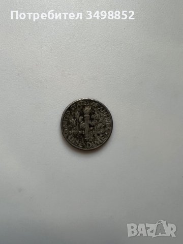 One Dime1987г сребърна монета, снимка 2 - Нумизматика и бонистика - 42411581
