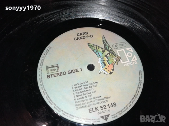 THE CARS-ВНОС АНГЛИЯ 1410251925, снимка 16 - Грамофонни плочи - 52055328