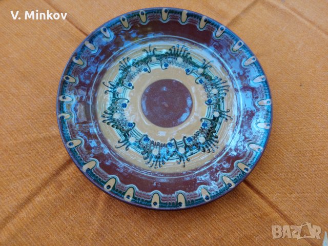 Декоративна керамична чиния, снимка 2 - Декорация за дома - 34326949