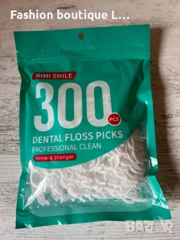 Нови 300 броя клечки за зъби с конец за зъби
