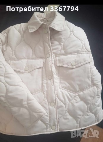 Ново късо бежово яке, снимка 2 - Якета - 42540387