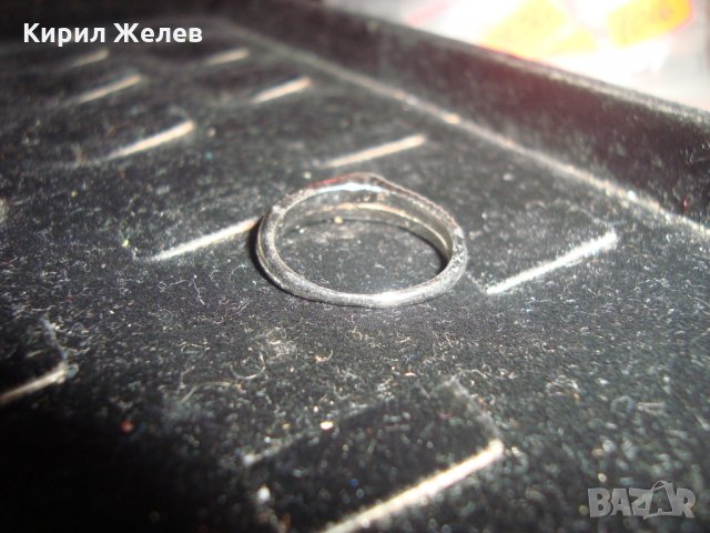 НЕЖЕН с БЯЛА ПОЗЛАТА ПРЪСТЕН с 2 ЦИРКОНА в ЗЛАТНО ГНЕЗДО 17502, снимка 13 - Пръстени - 31263980