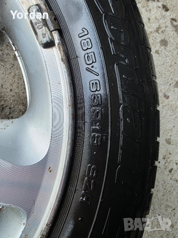 Лети джанти "15" 4х114 с нови гуми 185/65/15 Нисан Nissan, снимка 9 - Гуми и джанти - 52437450