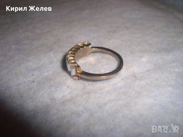 ПОЗЛАТЕН МНОГО СТИЛЕН КРАСИВ АРТ ПРЪСТЕН с ФАСЕТИРАНИ ПЛАНИНСКИ КРИСТАЛИ 27761, снимка 4 - Пръстени - 37488889
