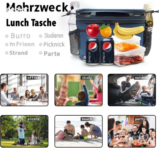 Чанта за кормило на велосипед, 5-литрова изолирана чанта, чанта за обяд, хладилна чанта, снимка 9 - Аксесоари за велосипеди - 52097289