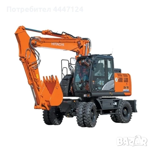 Колесен багер HITACHI ZX 140 W, Под наем, 14 тона, снимка 2 - Селскостопанска техника - 50654276