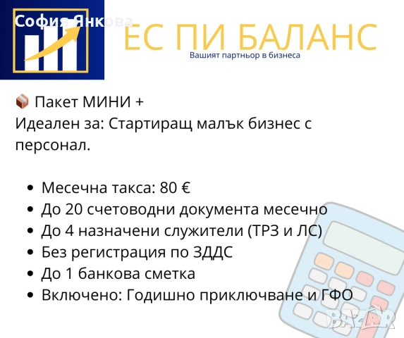 Счетоводни услуги - гр. Пловдив, снимка 3 - Счетоводни услуги - 53970881