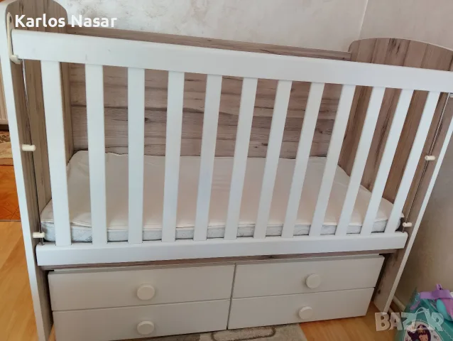 Детско легло 60/120 + матрак, снимка 3 - Бебешки легла и матраци - 56066273