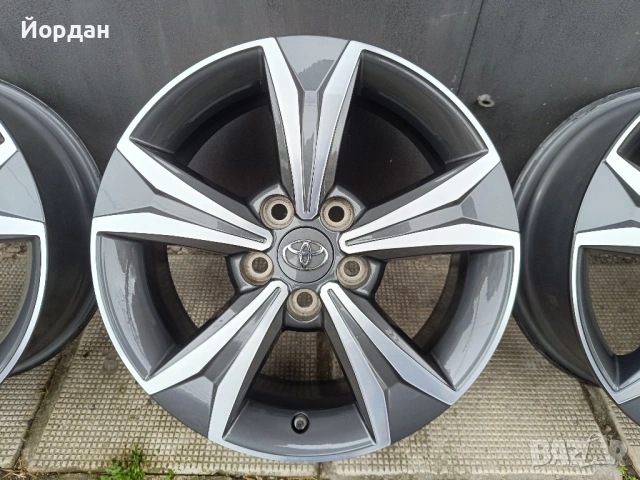 ОРИГИНАЛНИ джанти 17 '' цола 5x114,3 ТОЙОТА / TOYOTA + датчици 6,5J ET45, снимка 7 - Гуми и джанти - 53965272