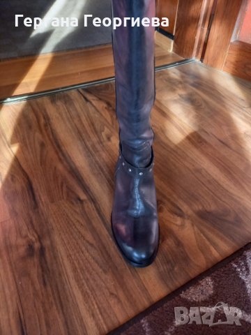 Дамски нови кожени ботуши N 40,Made in Italy 