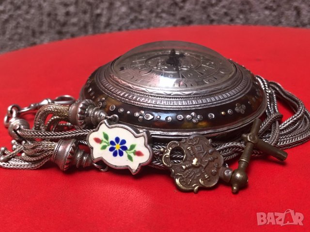 Джобен часовник на големия майстор от 18-ти век William Clarke , снимка 2 - Джобни - 30294757