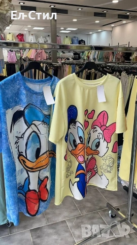 🩷Овърсайз памучни тениски свободен модел Универсален размер 32€🩷, снимка 2 - Тениски - 54159228