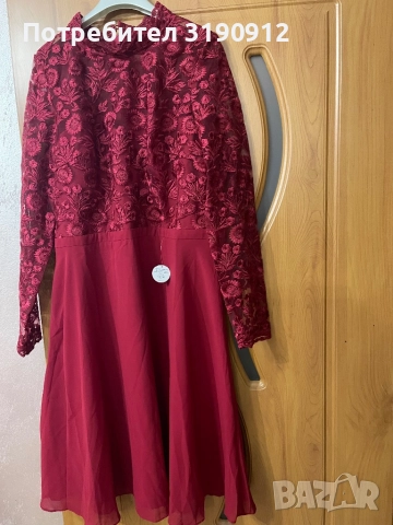 Бордо червена рокля на Чичи-Лондон, снимка 6 - Рокли - 52792603