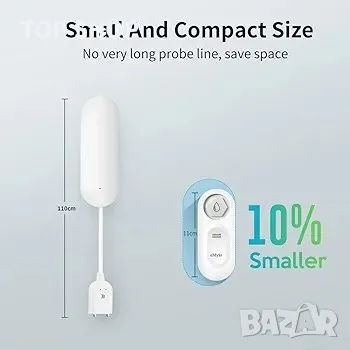 eMylo WiFi детектор за течове на вода, 120 dB сензор за вода за WiFi течове с алармено известие, снимка 2 - Друга електроника - 48738910