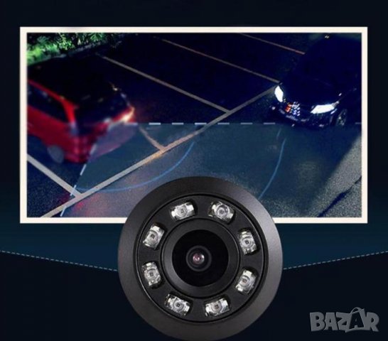 18.5мм 8 Led HD CCD Супер Мини Водонепромокаема Камера за Автомобил за Задно Виждане + Нощно Виждане, снимка 15 - Аналогови камери - 35226605
