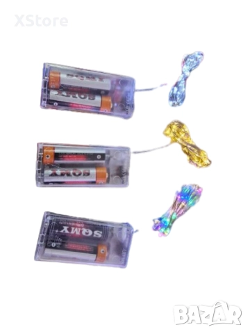 Коледни лампички на батерии в различни цветове, снимка 11 - Декорация за дома - 52440352