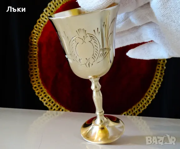 Английски бронзови чаши,барокови орнаменти. , снимка 8 - Антикварни и старинни предмети - 48295110