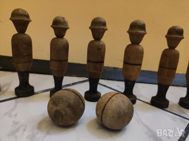 Стара игра с дървени фигури. , снимка 4 - Антикварни и старинни предмети - 34506002