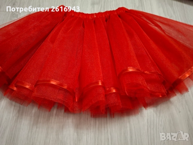 Детска пола от тюл , тип пачка , снежинка, снимка 4 - Детски рокли и поли - 52334465