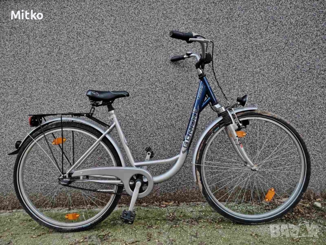 28 цола алуминиев велосипед с 7 скорости усилени капли амортисьори предни като нов 