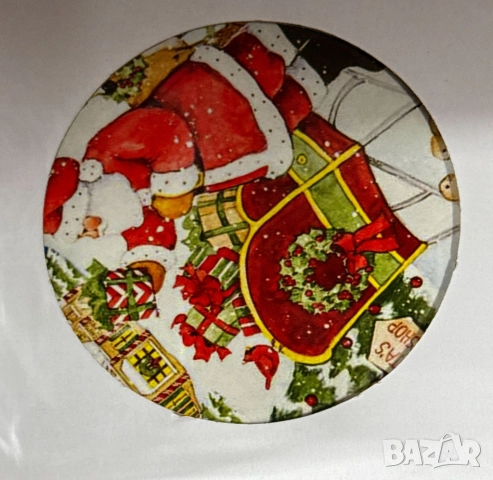 Дървена коледна подложка за горещи съдове, снимка 2 - Други стоки за дома - 52062515