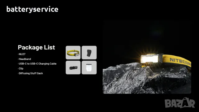 Челник Nitecore NU27, снимка 11 - Къмпинг осветление - 47714489
