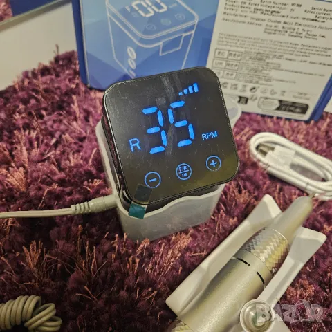 Професионална електрическа пила за маникюр, геллак, снимка 2 - Продукти за маникюр - 50136682