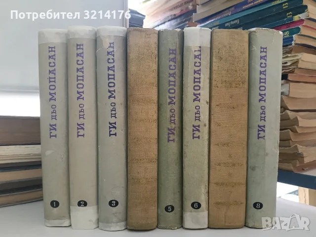 Избрани съчинения в осем тома. Том 1-8 - Ги дьо Мопасан 
