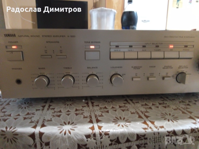 Усилвател Yamaha A-520, снимка 4 - Ресийвъри, усилватели, смесителни пултове - 52317963