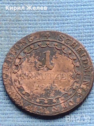 Стара монета 1 кройцер 1812г. Уникат за КОЛЕКЦИОНЕРИ 17270, снимка 2 - Нумизматика и бонистика - 42730643
