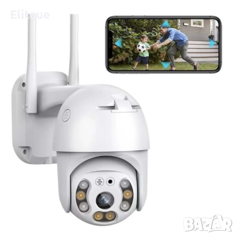 WIFI камера за видеонаблюдение, 8 MP 2160p, външно/вътрешно, 4x увеличение, въртене, снимка 3 - Други - 52852415