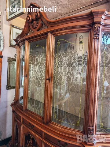 Изискана масивна витрина, снимка 9 - Секции и витрини - 56381948