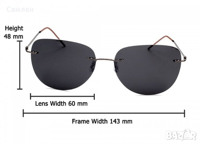 Слънчеви очила с титаниеви рамки , снимка 4 - Слънчеви и диоптрични очила - 28776202
