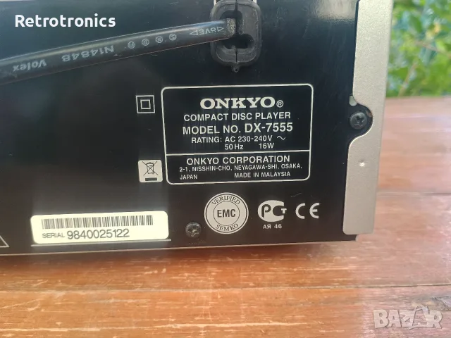 Onkyo DX-7555 CD player, снимка 11 - Аудиосистеми - 56250666